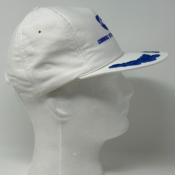 Vintage Cummins Baseball Cap Hat Engines 80s Scrambled Eggs Leaf Snapback White - Picture 7 of 9